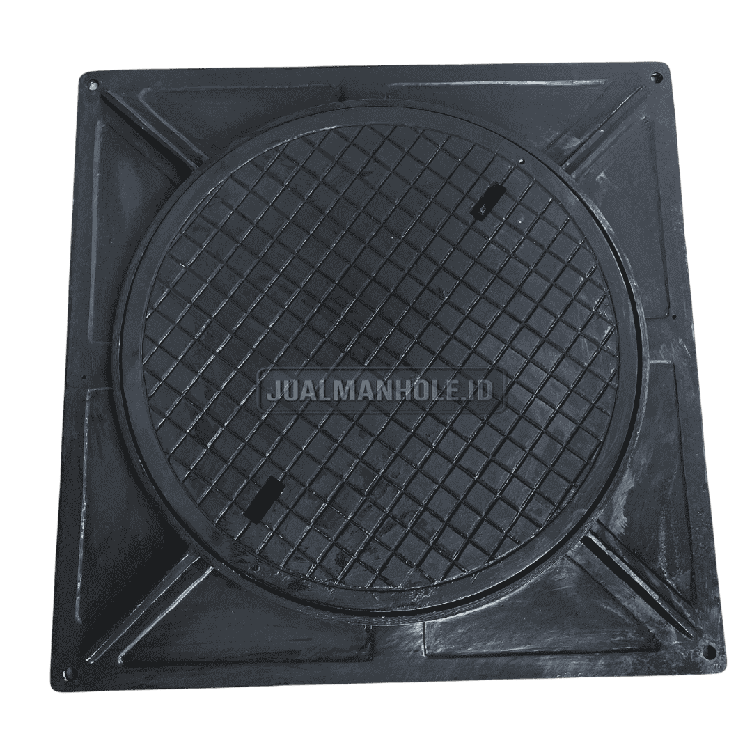 Produsen Pabrik Manhole Cover Bulat Frame Kotak