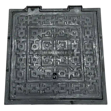Manhole Cover Kotak Motif